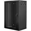 Lanberg WF01-6418-10B Armadio rack 18U a parete Nero