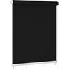 vidaXL Tenda a rullo per esterni 240x230 cm nero