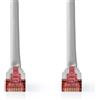Nedis Cavo di rete CAT6 - RJ45 maschio - RJ45 maschio - SF/UTP - 30,0 m - Rotondo - PVC - Grigio - Etichetta