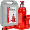 AMiO Sollevatore a martinetto idraulico 10T 10000 kg con cassetta in PVC AMIO-04184