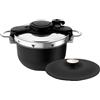 SEB Pentola a pressione in acciaio inox nero da 6 litri Seb P4810700