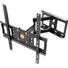 Famanu Supporto TV girevole e inclinabile per schermi da 30-55 pollici - Supporto TV universale S5144 - Capacità massima: 50 kg - Standard VESA: 400x400 mm