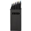 IMPRESSION Set 6 matite colorate in legno con rifiniture in nero holger Personalizzate o neutre