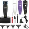Gamma+ HITTER UP Trimmer Professionale per Contorni e Barba | Regolabarba e Rifinitore Capelli ad Alta Precisione | Motore Potente 7000 RPM | 2 Ore di Autonomia | Pettini Magnetici | Ricarica USB-C