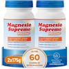 Magnesio Supremo Potassio Integratore in Polvere, 350 g (2x175 g) | Magnesio In Polvere, Con Potassio Fosforo Vitamine B2 B12 C, Supporto Energia Attività Fisica Caldo e Afa, Senza Zuccheri