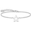 Thomas Sabo A2162-001-21 - Braccialetto con ciondolo a forma di stella in argento Sterling 925, Eine Grösse, argento Sterling, senza gemma, Eine Grösse, Argento sterling, Nessuna pietra preziosa