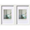 walther design Stockholm EA824W Cornice portafoto in legno, da 18 x 24 cm, colore bianco (Confezione da 2)