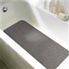 COSYLAND Tappeto Doccia Antiscivolo 40x60cm - Tappetino Doccia Antiscivolo in PVC Morbido, Senza Ventose, con Drenaggio Rapido, Comfort per Piedi, per Bagno, Anziani e Bambini, Grigio