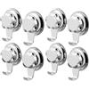 Compactor Set di 8 Ganci BESTLOCK Bath Installazione Facile, Antiruggine e Impermeabile, Fino a 3 kg, Colore Cromo
