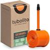 TUBOLITO Camera d'aria Tubo, CX/gravel, 700c/28, valvola 60 mm, arancione
