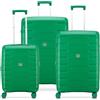 Roncato SKYLINE 2.0 SET VALIGIE (Grande, Medio, Cabina) - Verde Brillante
