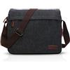 FANDARE New Borsa a Tracolla Uomo Affari Studente Viaggio Portatile Crossbody Bag Grande Capacità Multi-pocket Traspirante Tela