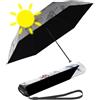 Knirps Ombrello tascabile Ultra US.050 Slim Manual, ultra leggero e piatto, resistente alle tempeste, Team-black Heatshield: protezione UV e calore, 90 cm