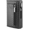bergxperten casa silveti portafoglio, porta carte RFID slim con zip e magnete | 11 carte, alluminio aeronautico, pelle vegana, accesso rapido, banconote e monete, 1 2 3 pezzi
