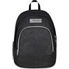 Seven Zaino Scuola Dual MADE OF STARS, Doppio Scomparto, Nero, Effetto brillantini, 32 L, Tasca attrezzata, Tasca porta pc, Tasca laterale portaborraccia, Scuola media e superiore, Bambina, Ragazza