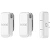RØDE Wireless Micro - Microfono wireless compatto, due microfoni con custodia di ricarica per la creazione di contenuti per smartphone - USB-C, bianco