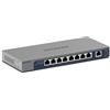 NETGEAR (GS108MX) Switch Ethernet 10 GB, porte Multi-Gigabit 10G, 1 porta SFP+ Multi Gig, protezione Prosafe, garanzia a vita Perfetto per PMI e microimprese, posizionabile su scrivania o rack