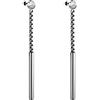 Liebeskind Berlin - Orecchini pendenti in acciaio inox, 6,1 cm, spessore 3 mm, Acciaio inossidabile, nessuna.