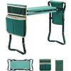 Ohuhu Inginocchiatoio da Giardino e Sedile 2-in-1, Giardino Inginocchiato Robusto Sedia e Panca da Giardino Pieghevole con 2 Taglia Larga Tasca Degli Attrezzi e Confortevole EVA in Ginocchio Pad