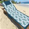 L'Emporio Casa Telo Mare Piscina con tasche e Cuscino - sdraio lettino Digitale in morbida Microfibra di Poliestere (Cavalluccio)