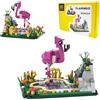 LUXEBLOCKS Set di mattoncini da costruzione per uccelli, un fenicottero rosso in piedi su una piscina, 313 pezzi compatibili per Lego Bird Bricks Set di mattoncini per uccelli, ottimo regalo per il
