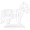 Hama Pegboard - Piattaforma di Gioco per fusti a chiodino, a Forma di Zebra/Cavallo