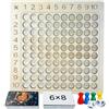 Diompirux Tabelline per Bambini Montessori, Gioco Tavolo Moltiplicazione, 10x10 Tabella Moltiplicazioni Matematica Montessori in Legno, per L'apprendimento del Calcolo nella Prima Infanzia