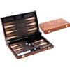 Engelhart - 250540 - Backgammon Deluxe 15 Pollici - Gioco Elegante con Impiallacciatura in Palissandro Verniciato