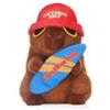 generico Play by Play Peluche compatibile Capibara Surf, 23 cm, Morbido da Abbracciare, scegli il tuo preferito di capibara (rosso)