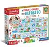 Clementoni Sapientino - Il Puzzle Gigante dell'Alfabeto, Gioco Educativo Bambini 3-6 Anni, Puzzle con Tessere per Imparare l'Alfabeto, Linea Play for Future, Made in Italy, Lingua Italiana, 16437