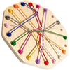 AUYXSSZ Giocattolo educativo con corda da slegare, gioco per famiglie, potenzia le capacità cognitive e la destrezza, promuove la comunicazione tra i membri, Ottaedro, 22.3x22.3x1.3 cm