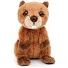 Uni-Toys - Marmotta Plushie, seduta - 12 cm (altezza) - Peluche Mankei, Alpentier - Peluche