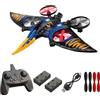 JAMING Pterodactyl - Drone Dinosauro per Bambini - Facile da Pilotare - Drago - Aeroplano Telecomandato - Regali di Compleanno per Ragazzi - Tempo Libero - Aeroplano Telecomandato (Blu)