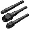 Kivivaka Driver adattatore per presa 2 in 1, mandrino a cambio rapido con supporto magnetico, utensile elettrico in acciaio al cromo vanadio, estensore punte in acciaio al cromo vanadio, nero