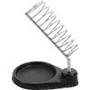 Homoyoyo Supporto per Saldatore da Tavolo Base Rettangolare Pesante Supporto Multifunzione per Saldatura da Scrivania Molla a Spirale Protettiva Portatile e Rimovibile Attrezzatura per