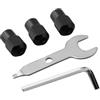EfforPrac 3 pezzi M8x0.75mm Mandrino Dado Set per Utensili Rotanti con Chiavi In Lega di Zinco per Mini Trapano Grinder Accessori Facile Installazione Prestazioni Affidabili