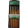 YobiLife Set di 6 scalpelli cilindrici in lega di acciaio per calcestruzzo, pietra, mattoni, demolizione e intaglio in metallo, con finitura verde oro, misure da 1/16 a 1/4 di pollice