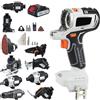 Generic Set di utensili per la lavorazione del legno senza fili, kit combinato 10 in 1 con batteria da 6,0 AH, trapano a percussione, chiave elettrica, cacciavite, motosega, sega circolare, per fai da te e
