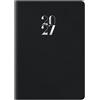 no brand Agenda bigiornaliera tascabile Nota Bene 2027 Egadi s/d abbinati copertina gommata 7x10 cm nero - 27-110FT-C01