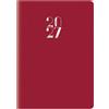 no brand Agenda bigiornaliera tascabile Nota Bene 2027 Egadi s/d abb. copertina gommata 7x10 cm rosso rubino - 27-110FT-C21