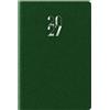 no brand Agenda bigiornaliera tascabile Nota Bene 2027 Egadi s/d abbinati copertina gommata 7x10 cm verde scuro 27-110FT-C12