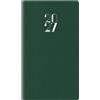 no brand Agenda settimanale 2027 Nota Bene Egadi copertina gommata 8x14 cm verde scuro - 27-125FT-C12