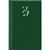 no brand Agenda giornaliera 2027 s/d abbinati Nota Bene copertina gommata 11x16,5 cm verde scuro - 27-205FT-C12
