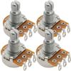 Musiclily Alpha B250K Mini Potenziometro Metrico Split Short Shaft 6,5mm Lineare Taper Pot per Chitarra Elettrica Basso (Set di 4)
