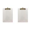 ACROPAQ Portablocco - 1x Cartellina A4 Trasparente in PS - Versatile, Resistente ed Elegante - Perfetto per l'Ufficio e la Scuola (Confezione da 2)