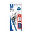 Staedtler Mars Lumograph 61 100 C6, Custodia Con Sei Matite In Grafite, Blu