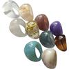 Hohopeti 9 Pezzi Stile Moda Donna in Resina Acrilica, Anello Multicolore | Decorativo e Trasparente, Design Semplice e Creativo, per Collezione Gioielli, Regalo Presentazione