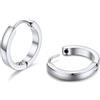 PROSTEEL Orecchini Uomo Donna 14mm Cerchio Piccoli Huggie Acciaio Impermeabile