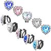 OHPHCALL Clip Per Lacci Scarpe 12 Pezzi Decorazioni Charms Gioiello Con Strass Per Scarpe Casual Ginnastica Fai Da Te Accessori Colorati in Lega Di Alluminio