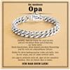 YIBONIKA Ich liebe Dich Geschenke für Männer, Armband mit Gravur Herren Geschenk für Mann Fohnhn Papa Nonno, Weihnachten Geburtstag, Liebe Valentinstag Anniversstag Geschenk für Luhn Freund Maran